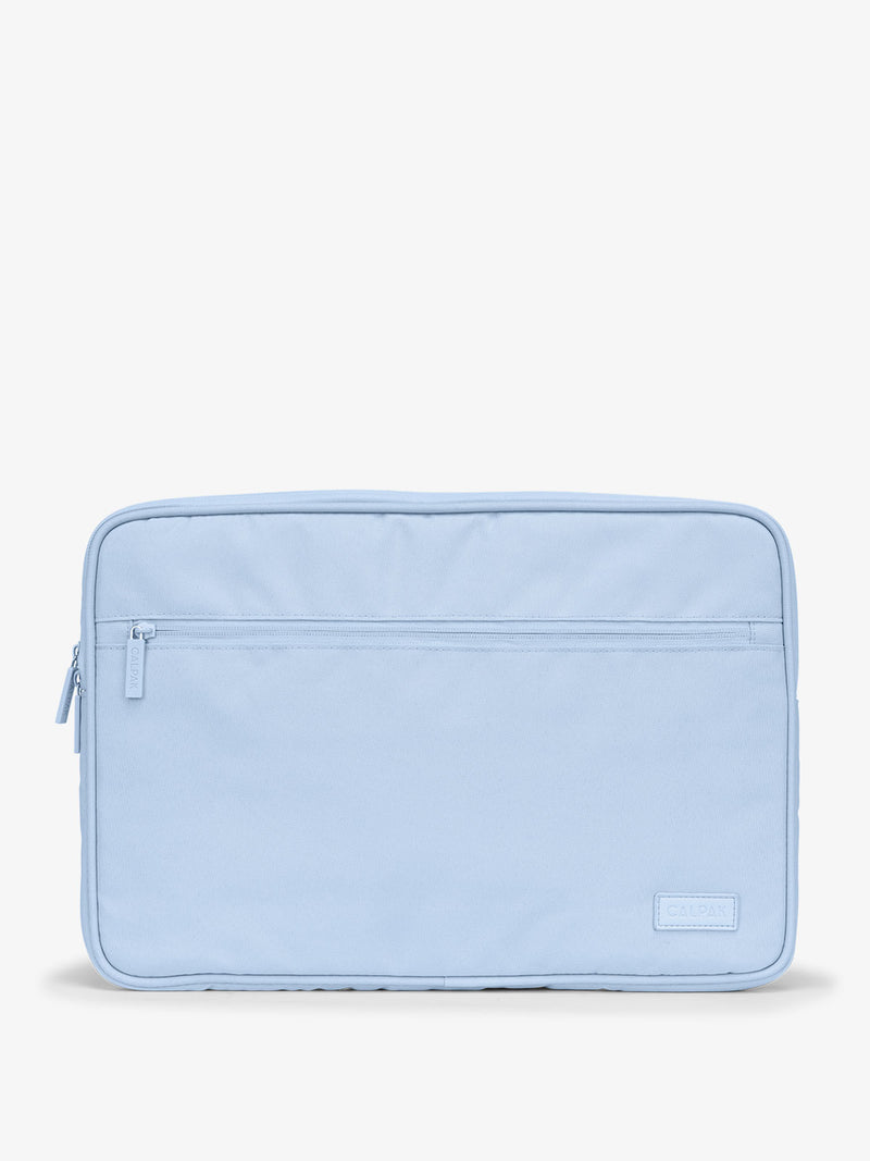 CALPAK 15-17 Inch Laptop protective case with front zippered pocket in light blue