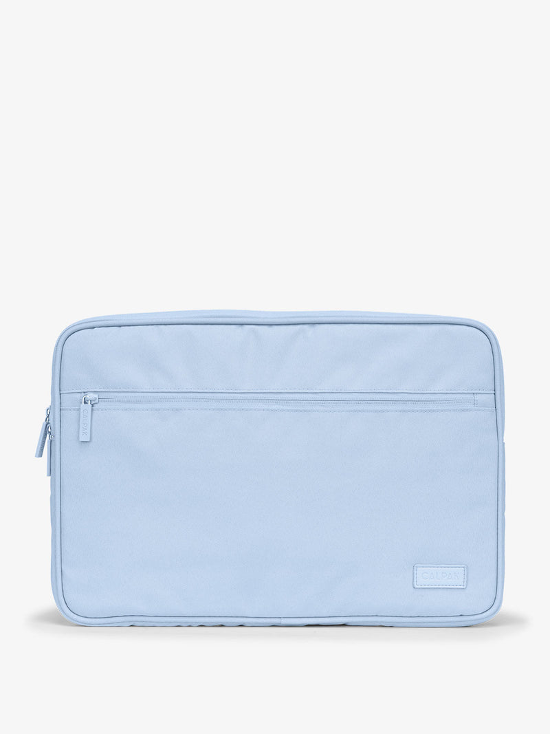 CALPAK 15-17 Inch Laptop protective case with front zippered pocket in light blue