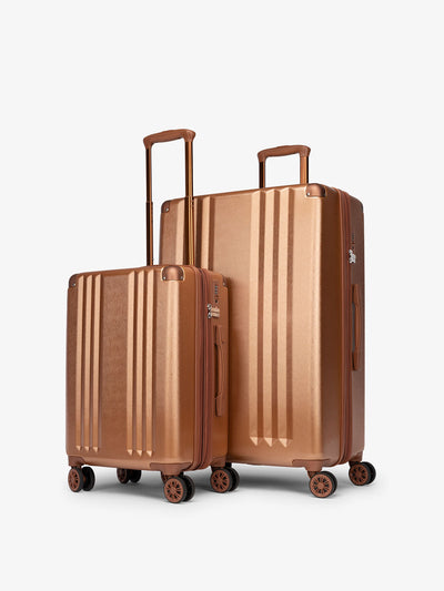 CALPAK Ambeur 2 piece lightweight expandable copper hard shell luggage set with carry-on in copper; LAM2000-COPPER view 1