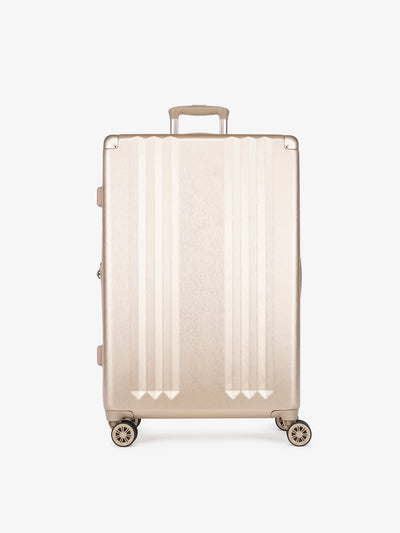 CALPAK Ambeur large 30-inch gold hardshell spinner luggage; LAM1028-GOLD view 1