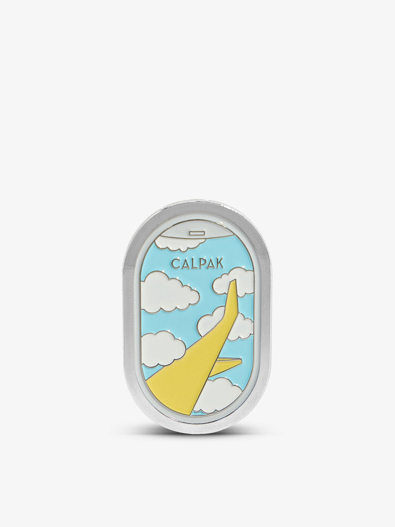 CALPAK Enamel Pin with airplane in sky