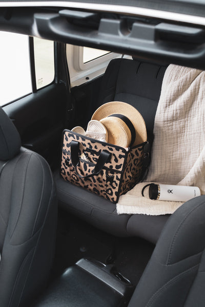 CALPAK cheetah print car organizer; ACO2001-CHEETAH view 2