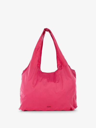 CALPAK Compakt tote bag in dragonfruit; KTB2001-DRAGONFRUIT view 1