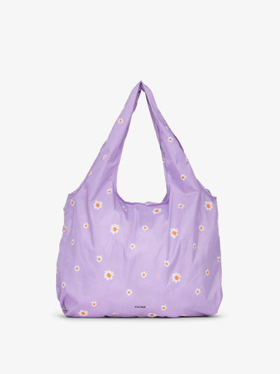 CALPAK Compakt tote bag in orchid fields; KTB2001-ORCHID-FIELDS view 1