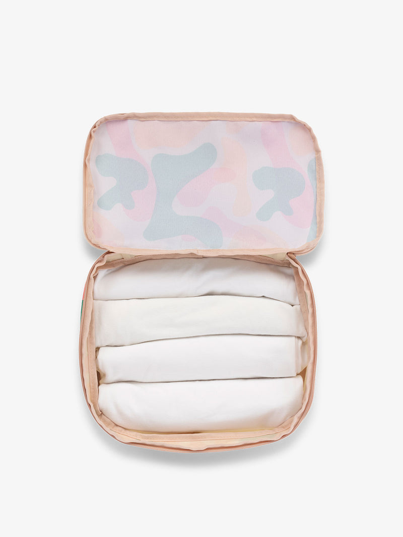 CALPAK packing cubes for travel in modern abstract