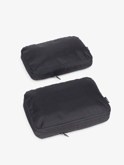 CALPAK compression packing cubes in black; PCC2201-BLACK view 1