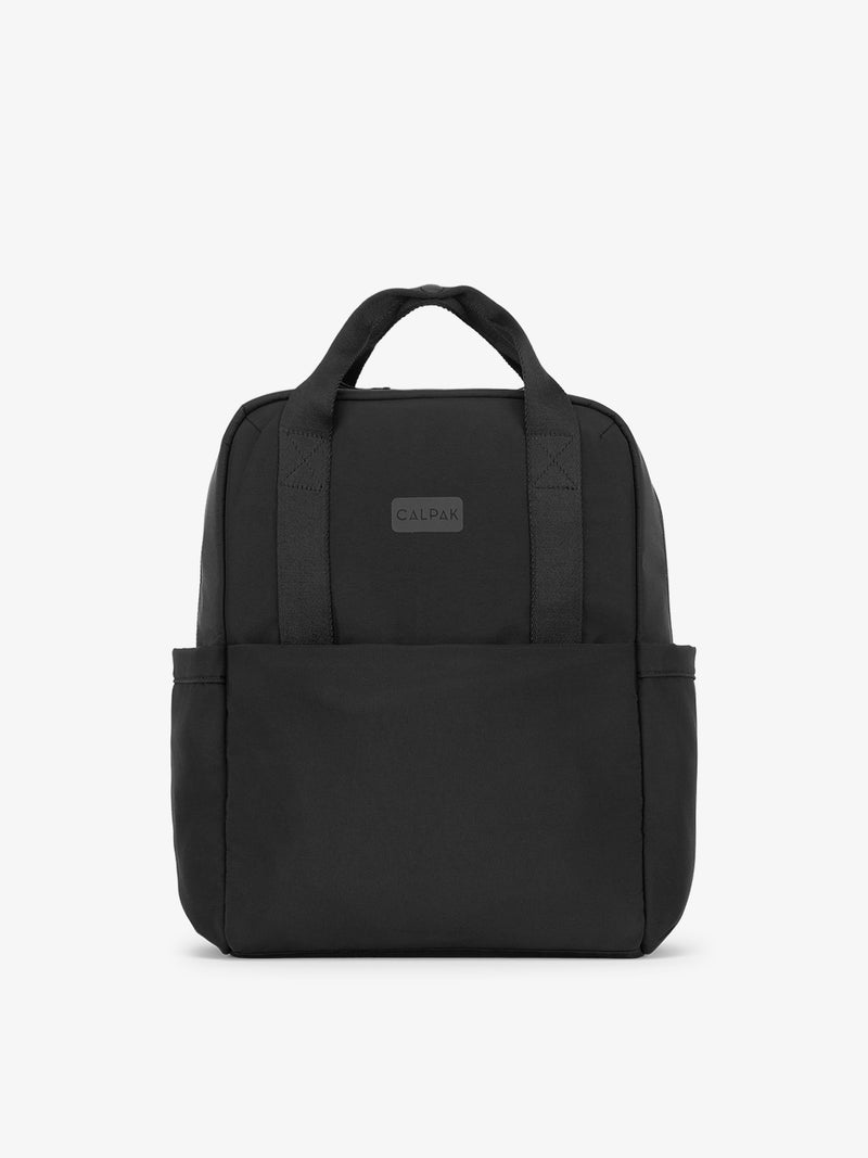 CALPAK Connect Laptop Backpack made recycled nylon materials in black