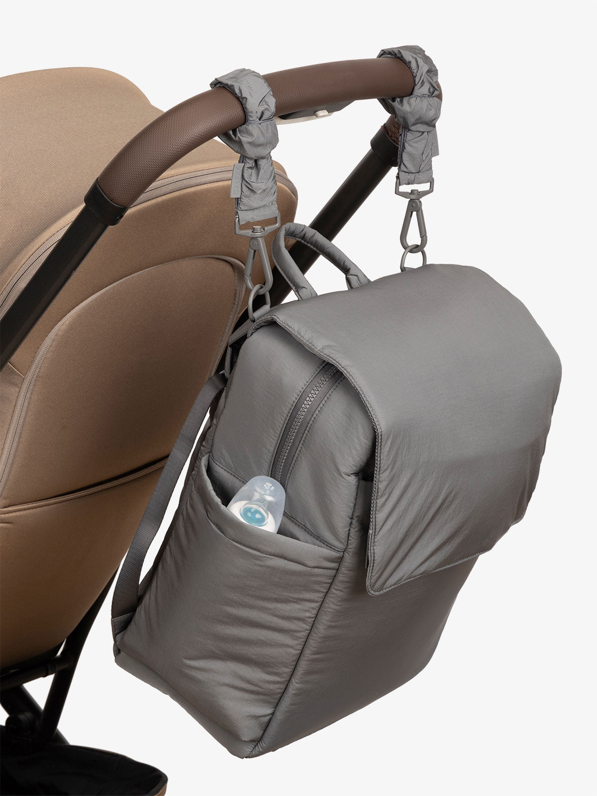 Diaper Backpack with Stroller Straps in Slate CALPAK