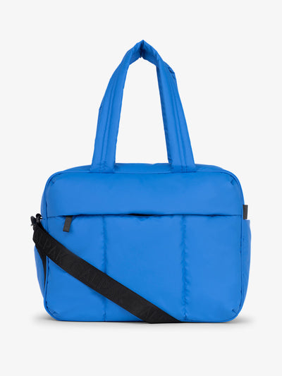 blue Luka Duffel weekender with pockets; DSM1901-COBALT view 1