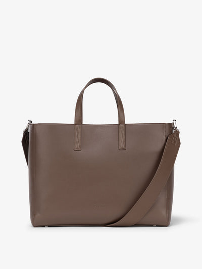 Haven laptop tote bag in espresso brown; ATO2101-ESPRESSO view 1