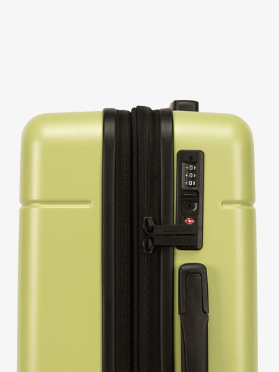 CALPAK large 30 inch hardshell luggage with tsa approved lock in green