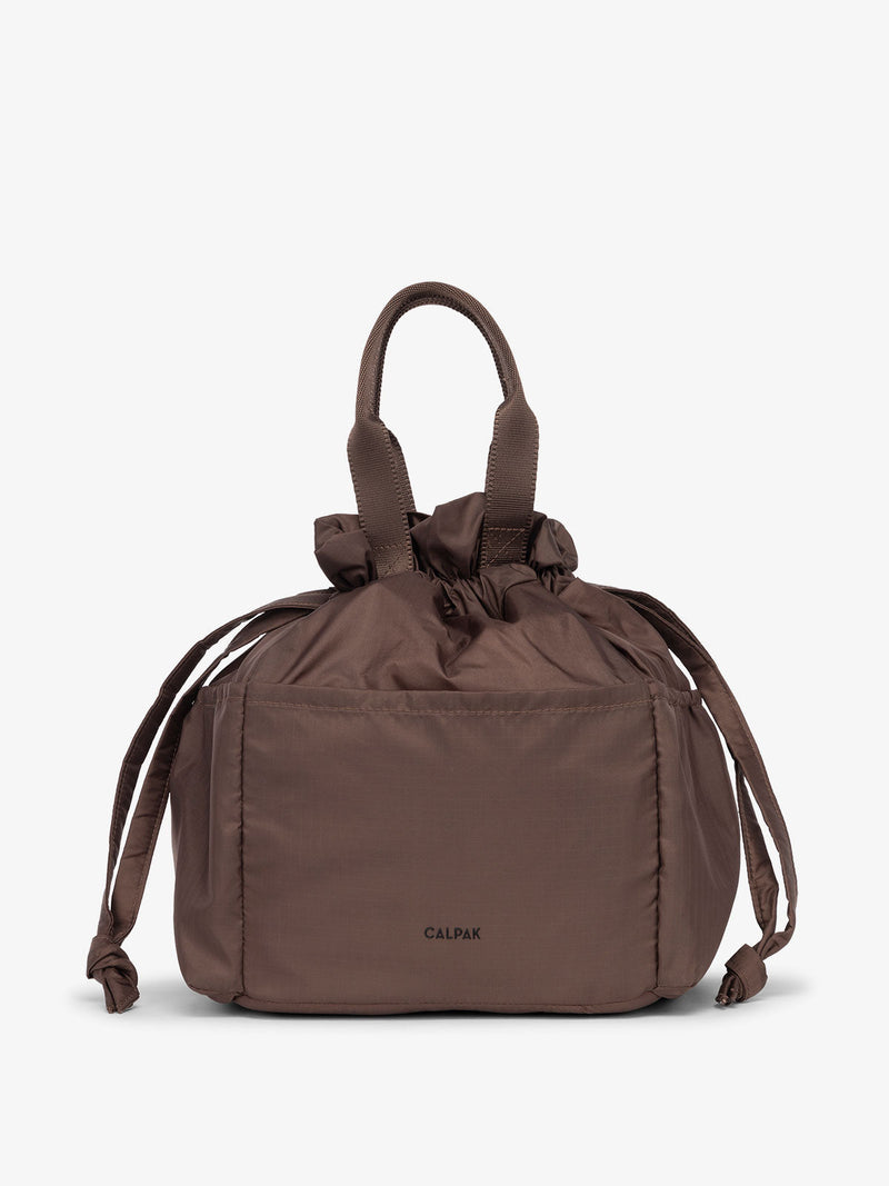 CALPAK Insulated Lunch Bag in walnut