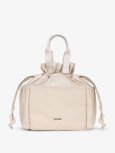 CALPAK Lunch Bag in beige; ALB2001-OATMEAL view 1