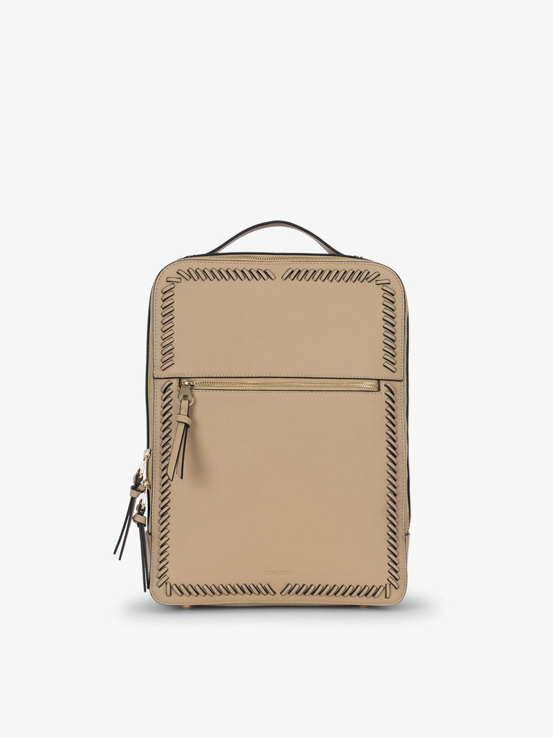 CALPAK Kaya laptop backpack in latte