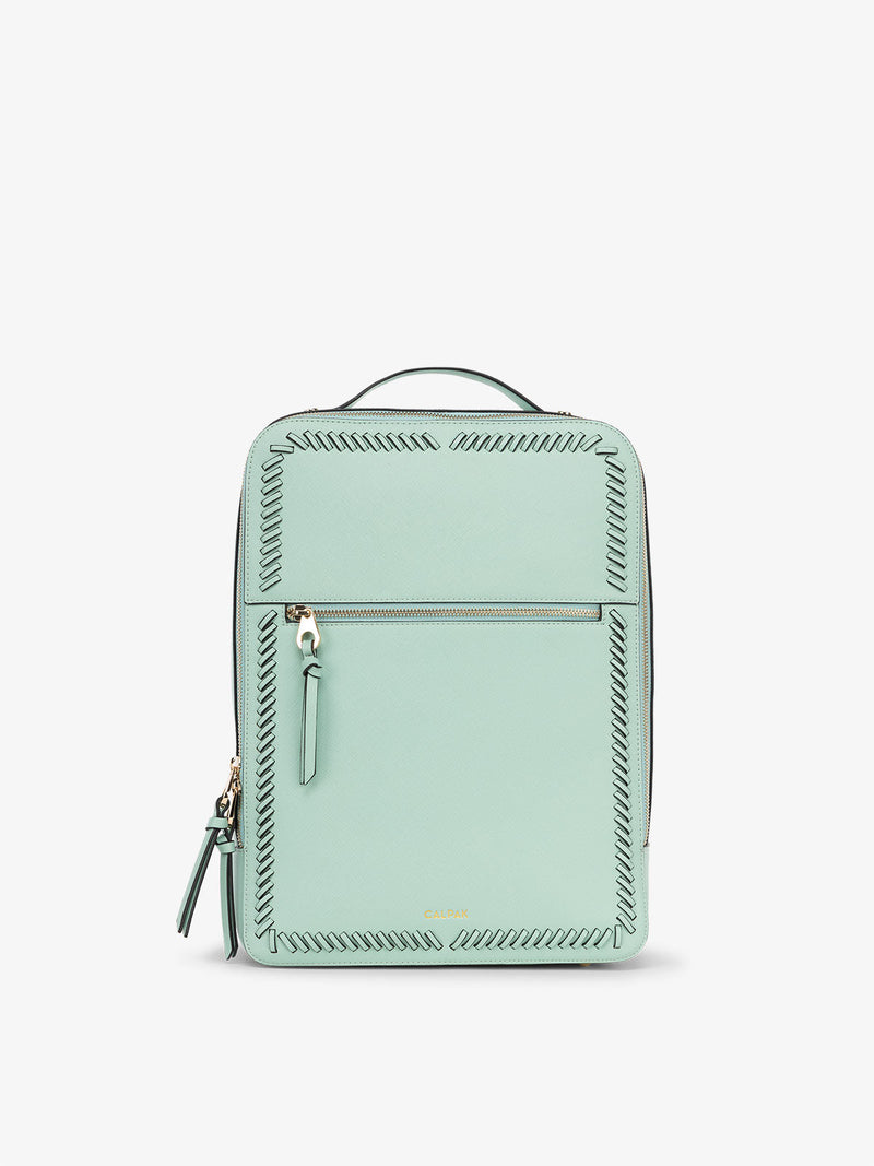 CALPAK Kaya Laptop Backpack for women in aqua