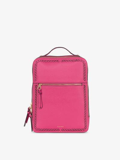 CALPAK Kaya laptop backpack in pink dragonfruit; BP1702-SQ-DRAGONFRUIT view 1