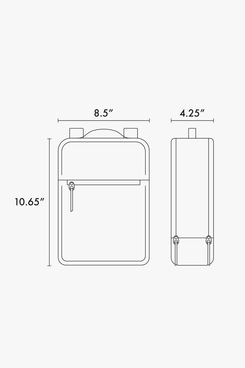 Kaya mini backpack dimensions;