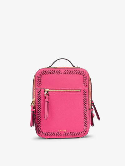 Pink CALPAK Kaya Mini Backpack for women; BPK2301-DRAGONFRUIT view 1