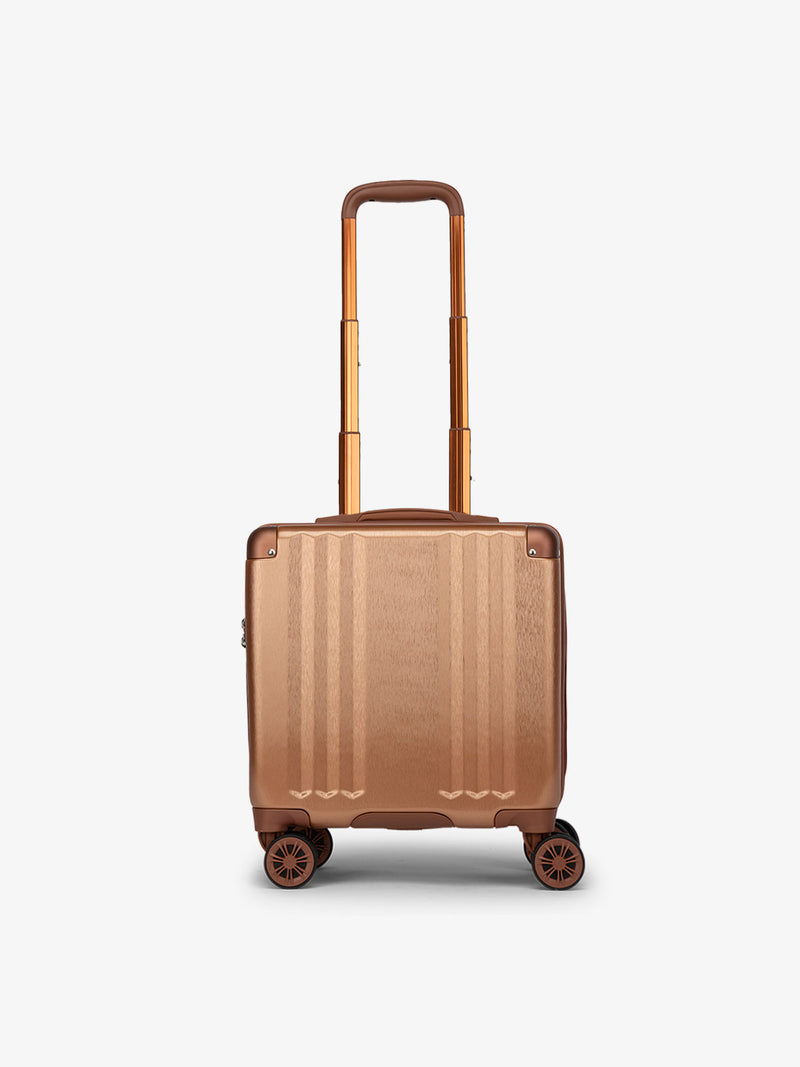 CALPAK Ambeur small carry-on luggage with 360 spinner wheels in copper