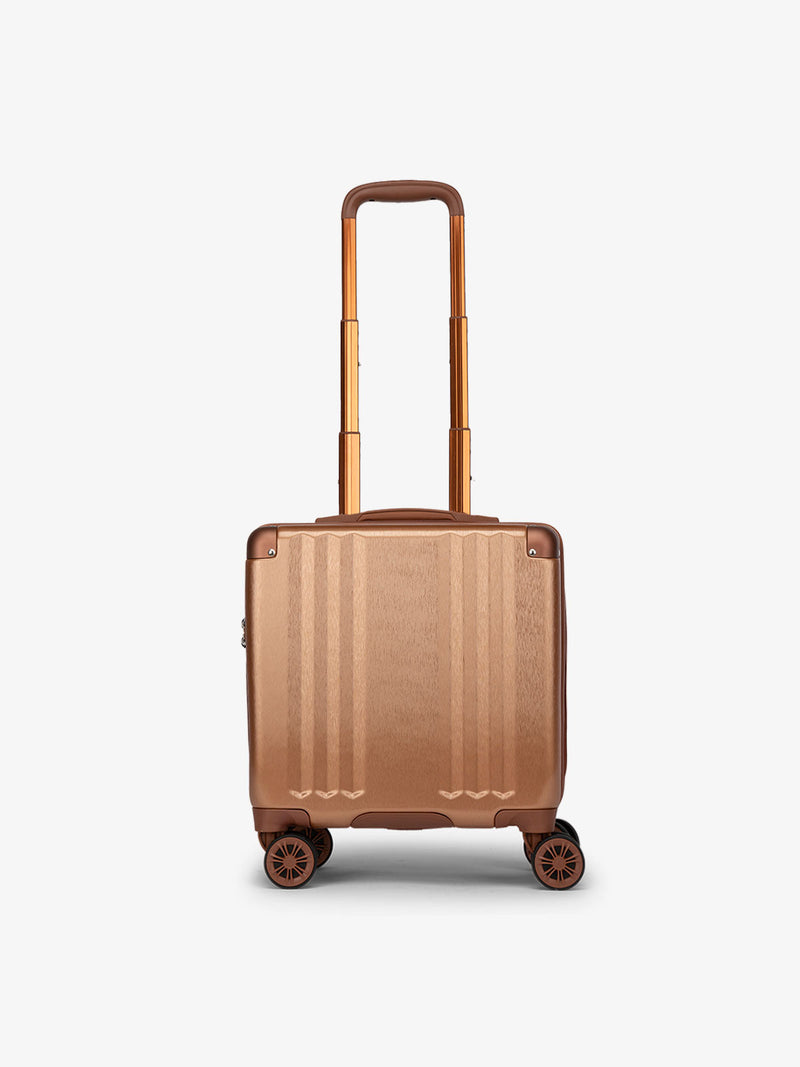 CALPAK Ambeur small carry-on luggage with 360 spinner wheels in copper