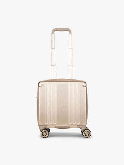 CALPAK Ambuer small carry on luggage with 360 spinner wheels in gold; LAM1014-GOLD view 1