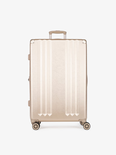 CALPAK Ambeur large 30-inch gold hardshell spinner luggage; LAM1028-GOLD