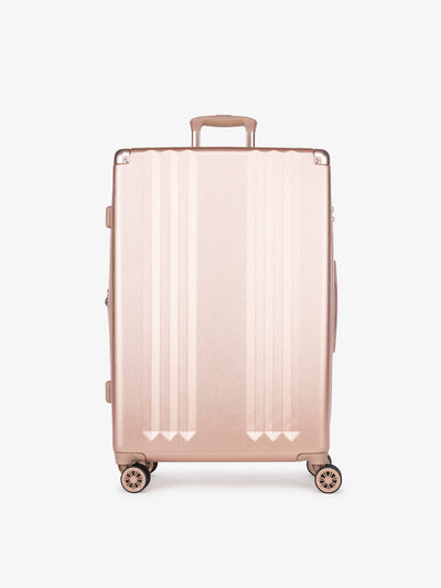 CALPAK Ambeur large 30-inch pink rose gold hardshell spinner luggage; LAM1028-ROSE-GOLD