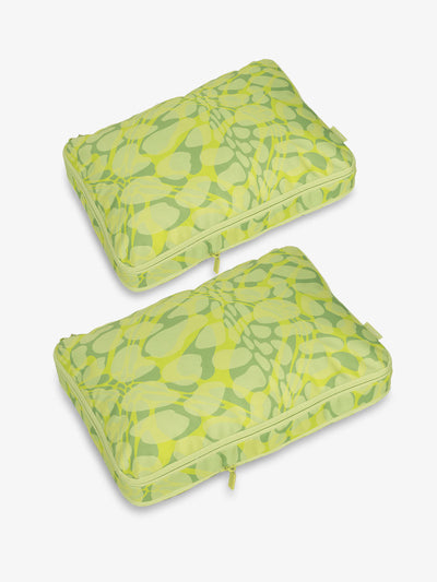 CALPAK Large Compression Packing Cubes in green lime viper; PCL2301-LIME-VIPER view 1