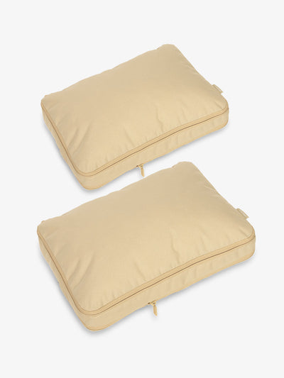 CALPAK Large Compression Packing Cubes in beige oatmeal; PCL2301-OATMEAL view 1