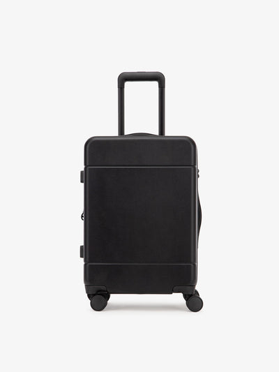 CALPAK Hue hard shell rolling carry-on luggage in Black color; LHU1020-NP-BLACK