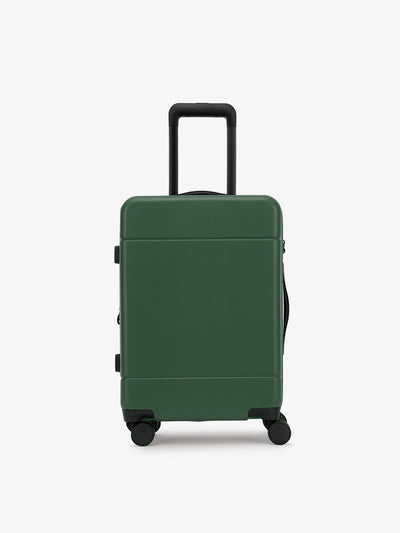CALPAK Hue hard shell rolling carry on luggage in green emerald; LHU1020-NP-EMERALD