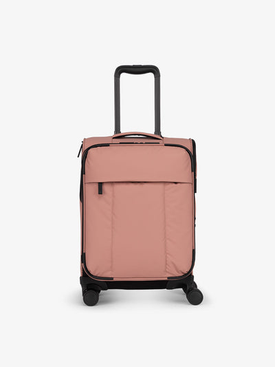 CALPAK Luka soft sided carry on luggage in pink peony; LSM1020-PEONY