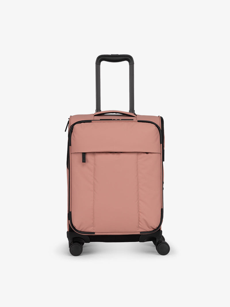 CALPAK Luka soft sided carry on luggage in pink peony