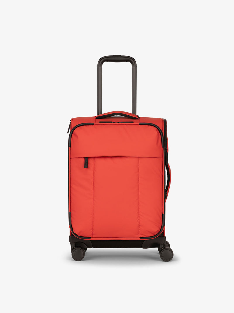 CALPAK Luka soft sided carry on luggage in red rouge