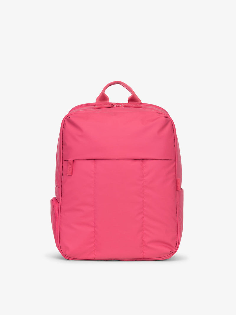 CALPAK Luka Laptop Backpack for school in dragonfruit pink