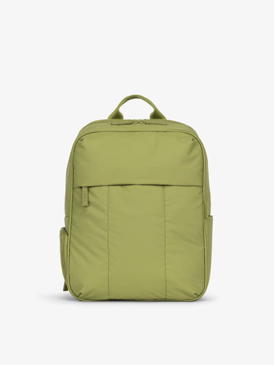 CALPAK Luka Laptop Backpack for school in pistachio green; BPL2001-PISTACHIO