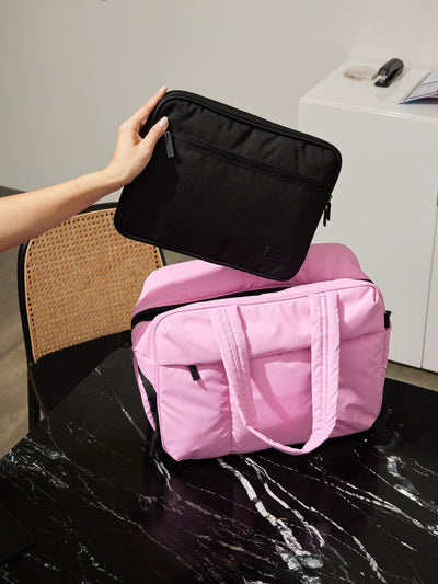 CALPAK Luka puffy Duffel Bag for women in pink