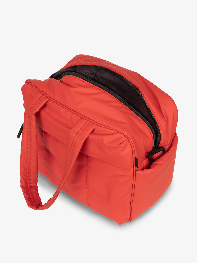 CALPAK Luka weekender bag in red rouge