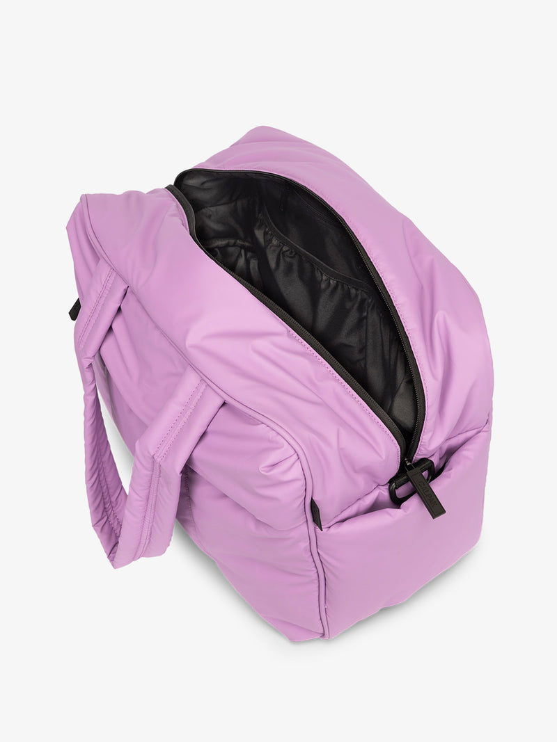 Luka weekender bag in lilac purple