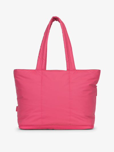 CALPAK Luka expandable tote bag with laptop compartment and padded straps in dragonfruit; ALT2201-DRAGONFRUIT view 1