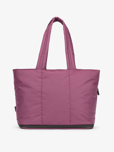 CALPAK Luka expandable tote bag with laptop compartment and padded straps in purple; ALT2201-PLUM view 1