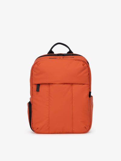CALPAK Luka laptop backpack in red orange brick