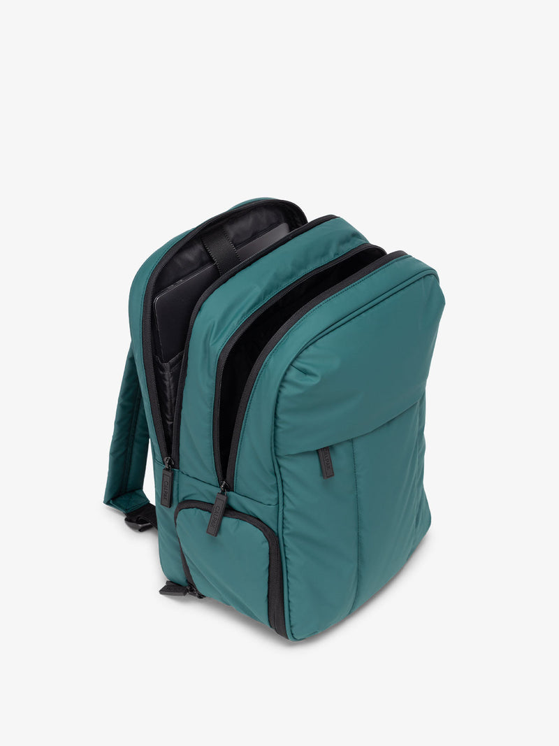 compartments of Luka laptop backpack