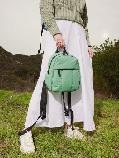 CALPAK Luka small Backpack for everyday in green; BPM2201-SAGE view 2