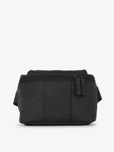 CALPAK Luka Mini Belt Bag with soft puffy exterior in black; BBM2201-MATTE-BLACK view 1