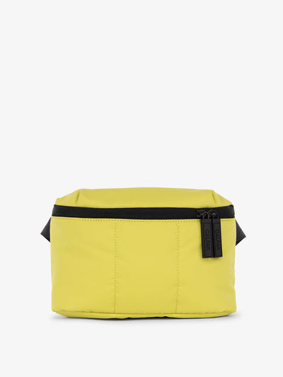 CALPAK Luka Mini Belt Bag with soft water-resistant exterior in celery; BBM2201-CELERY view 1