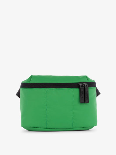 CALPAK Luka Mini Belt Bag with soft puffy exterior in green apple; BBM2201-GREEN-APPLE