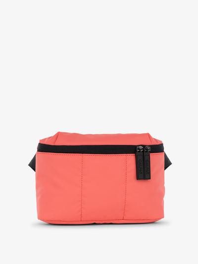 CALPAK Luka Mini Belt Bag with soft water-resistant exterior in watermelon; BBM2201-WATERMELON