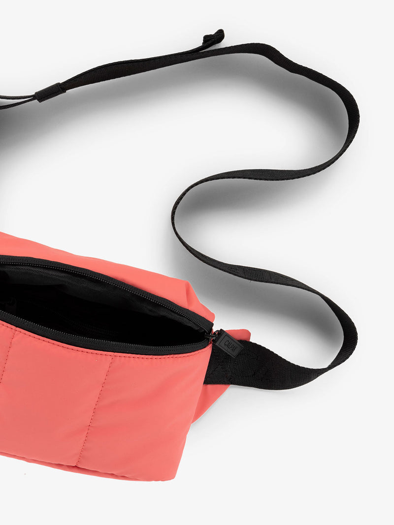 CALPAK Luka small travel waist Bag with multiple pockets in watermelon