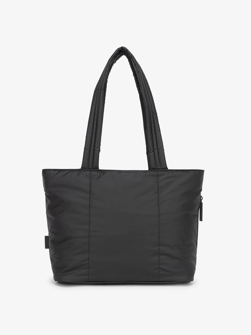 CALPAK Luka Mini Tote with soft, puffy exterior in black